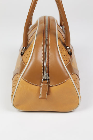 PRADA SS 2000 LEATHER BOWLING BAG – THE 543