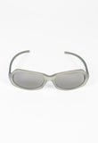 PRADA SS 2000 FROSTED GREY SUNGLASSES