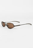 PRADA SS 2000 MATTE BROWN FROSTED SUNGLASSES