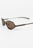 PRADA SS 2000 MATTE BROWN FROSTED SUNGLASSES