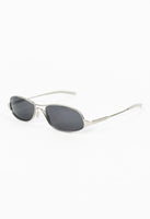 PRADA SS 2000 MATTE SILVER FROSTED SUNGLASSES