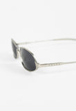 PRADA SS 2000 MATTE SILVER FROSTED SUNGLASSES