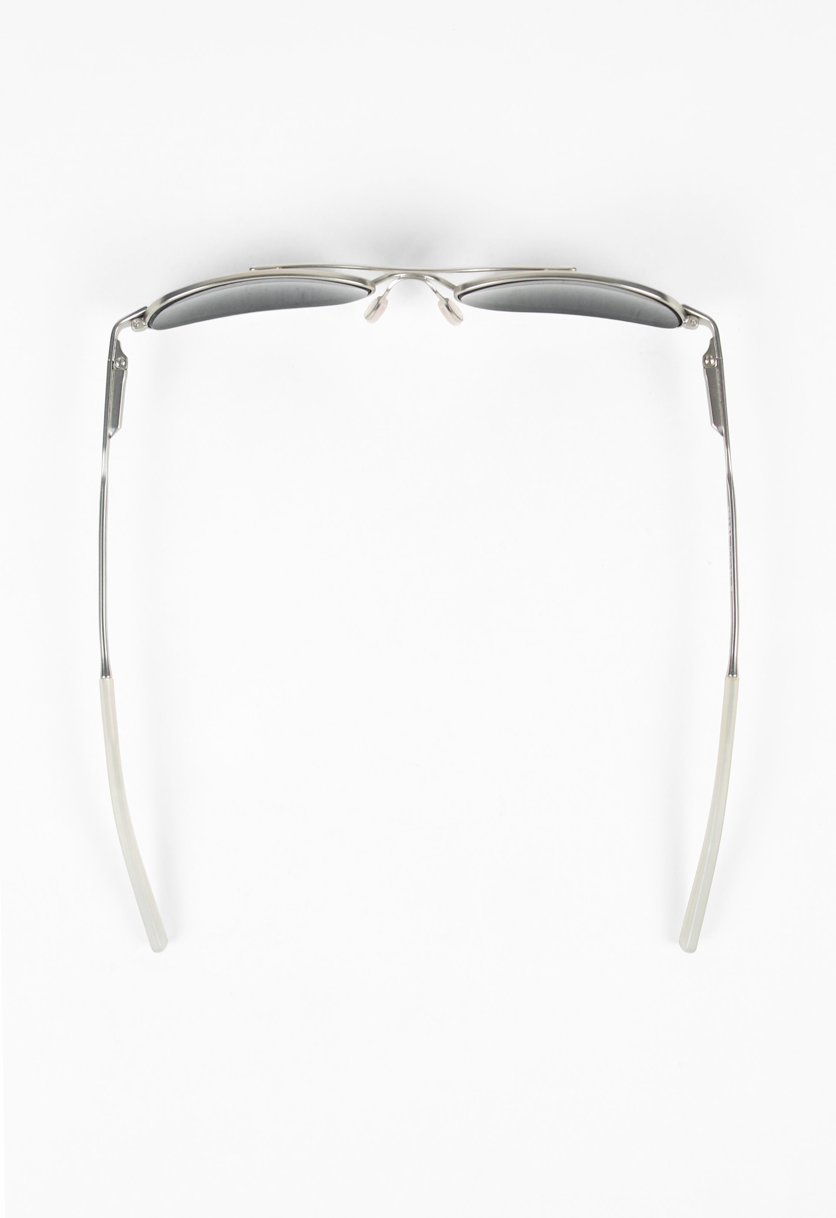 PRADA SS 2000 MATTE SILVER FROSTED SUNGLASSES