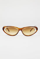 PRADA SS 2001 TWO TONE CARAMEL CAT EYE SUNGLASSES