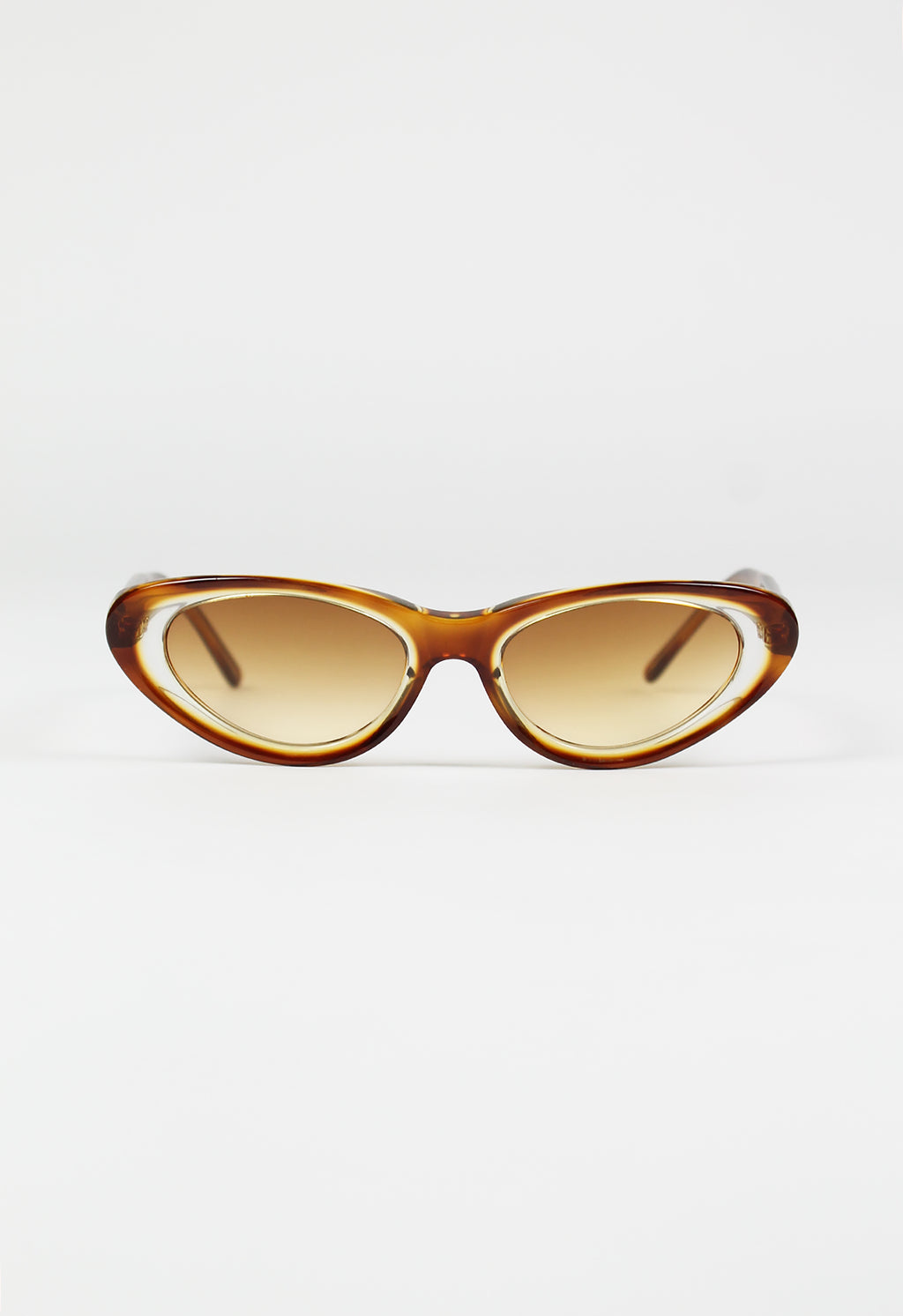 PRADA SS 2001 TWO TONE CARAMEL CAT EYE SUNGLASSES