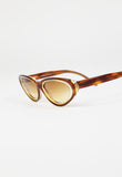 PRADA SS 2001 TWO TONE CARAMEL CAT EYE SUNGLASSES