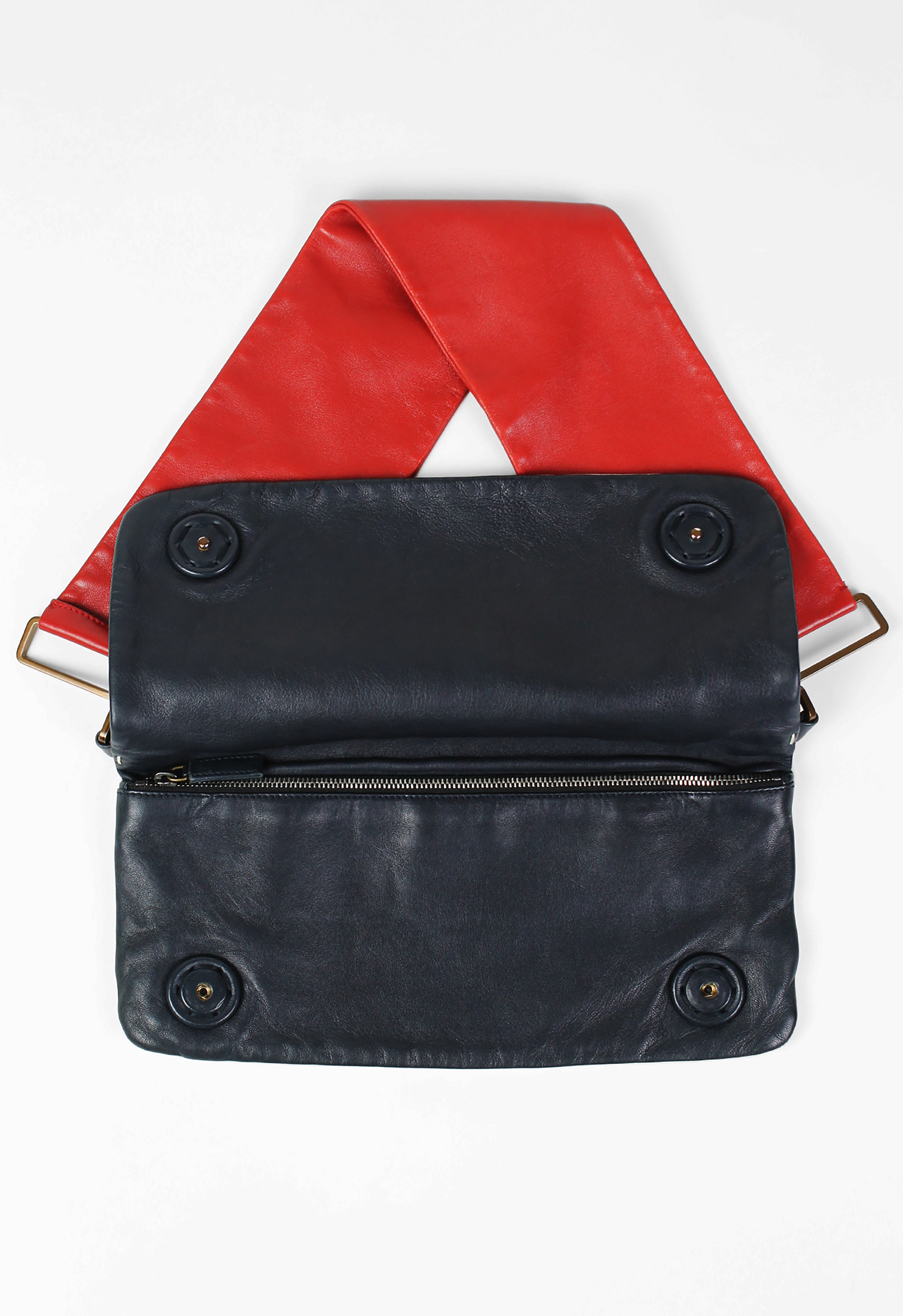 PRADA SS 2001 LEATHER FLAP BAG – THE 543