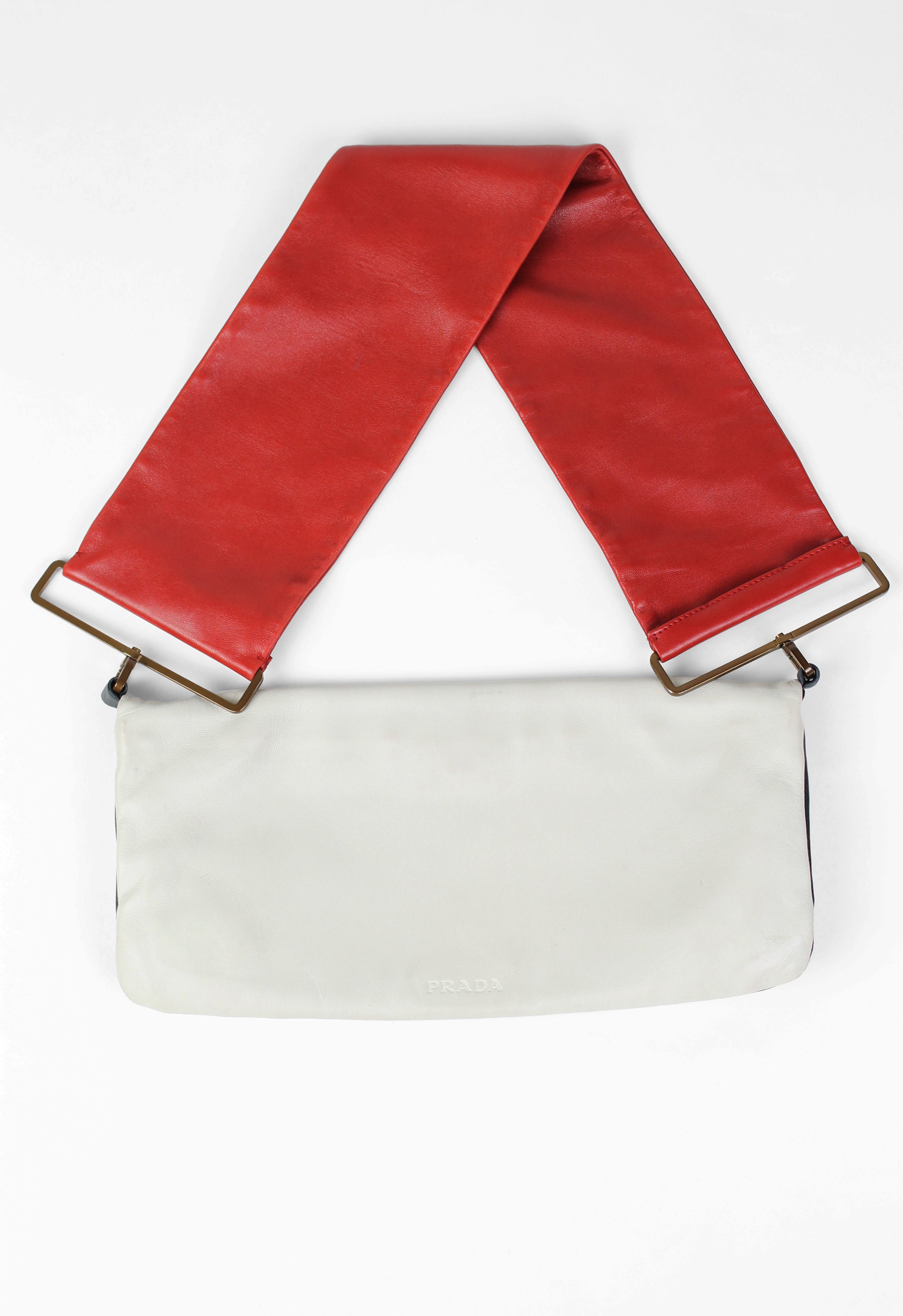 PRADA SS 2001 LEATHER FLAP BAG – THE 543