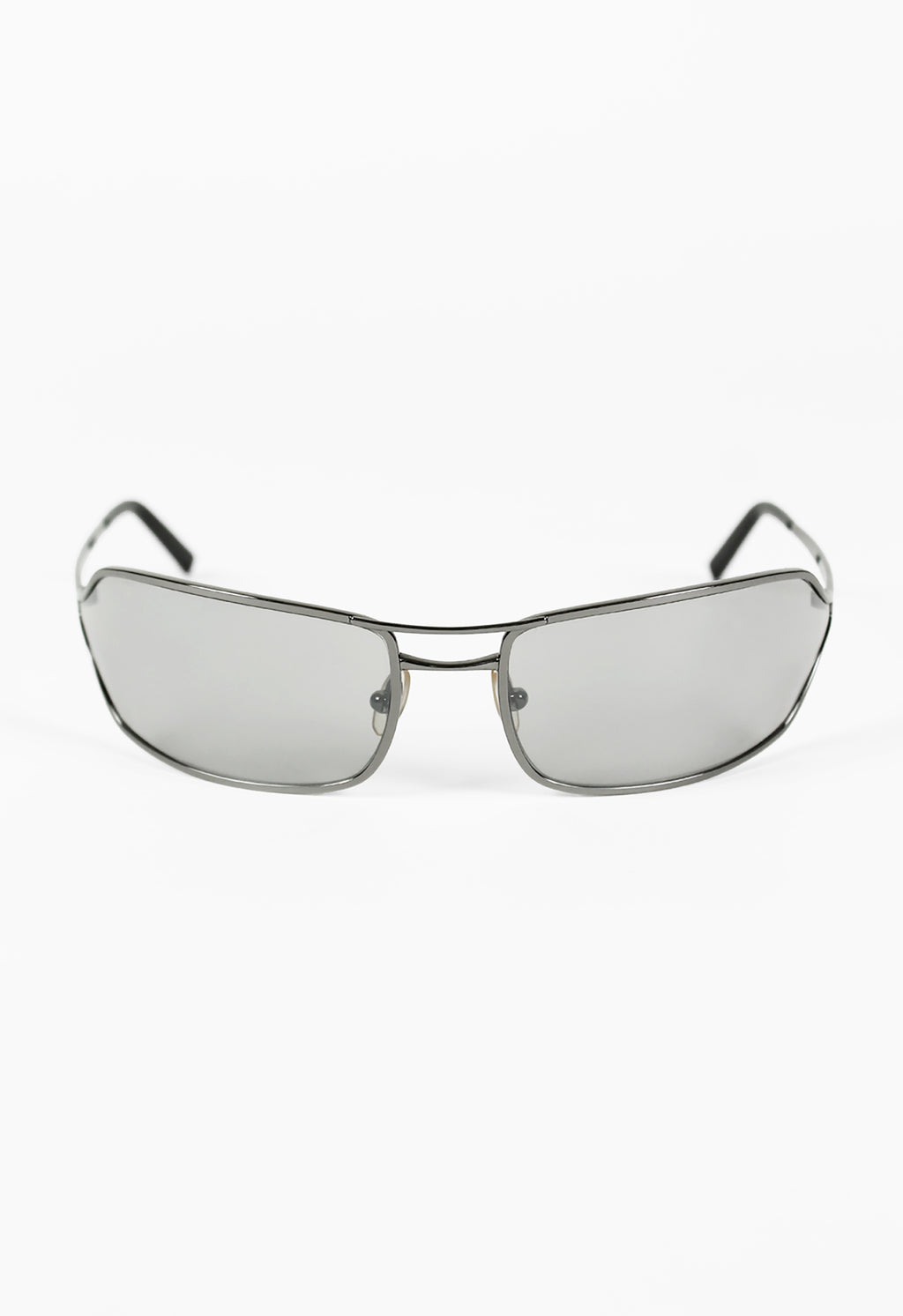 PRADA SS 2004 SILVER WRAPAROUND SUNGLASSES