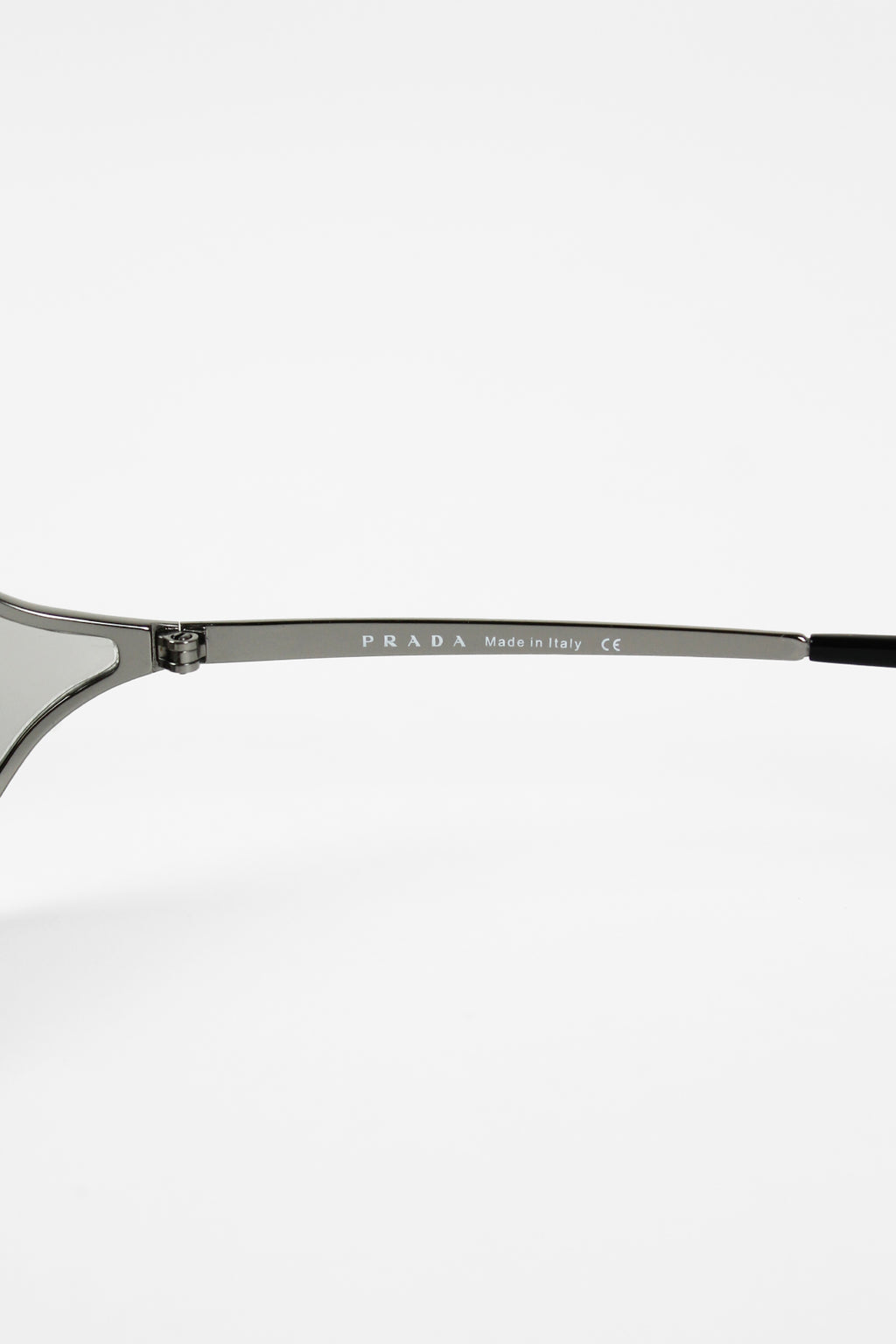 PRADA SS 2004 SILVER WRAPAROUND SUNGLASSES