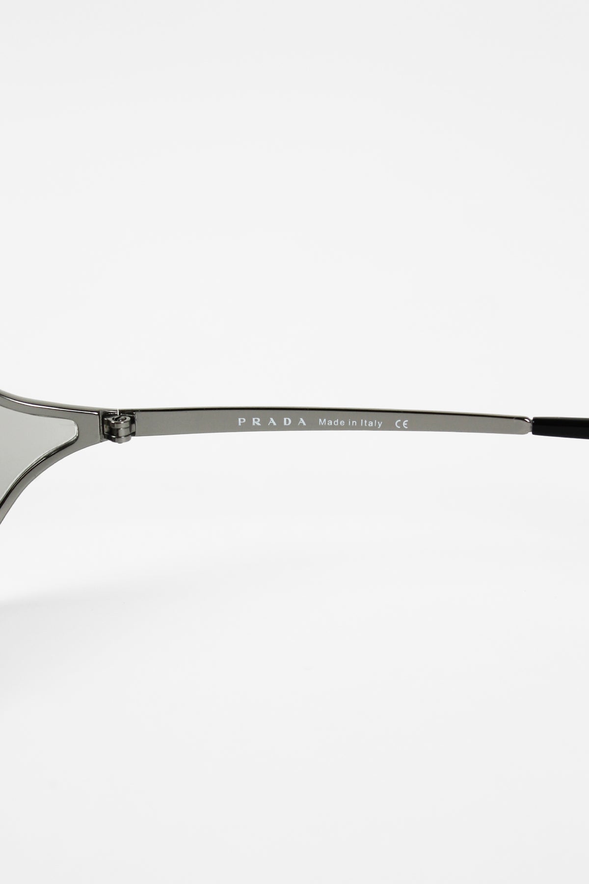 PRADA SS 2004 SILVER WRAPAROUND SUNGLASSES
