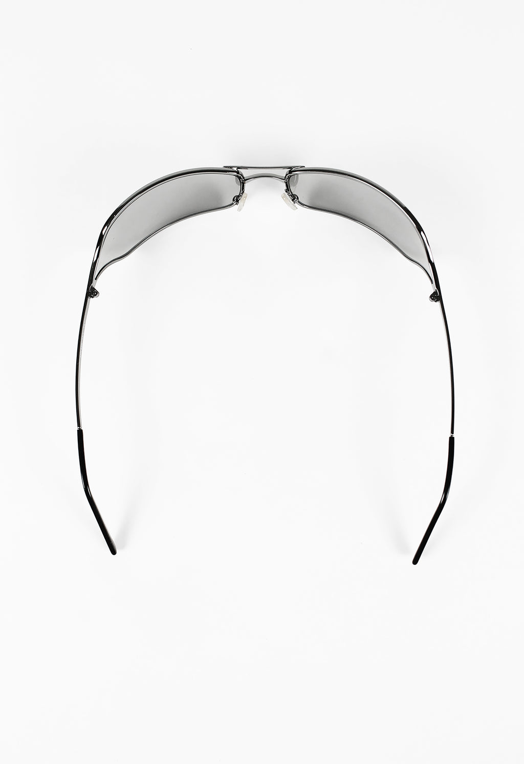 PRADA SS 2004 SILVER WRAPAROUND SUNGLASSES