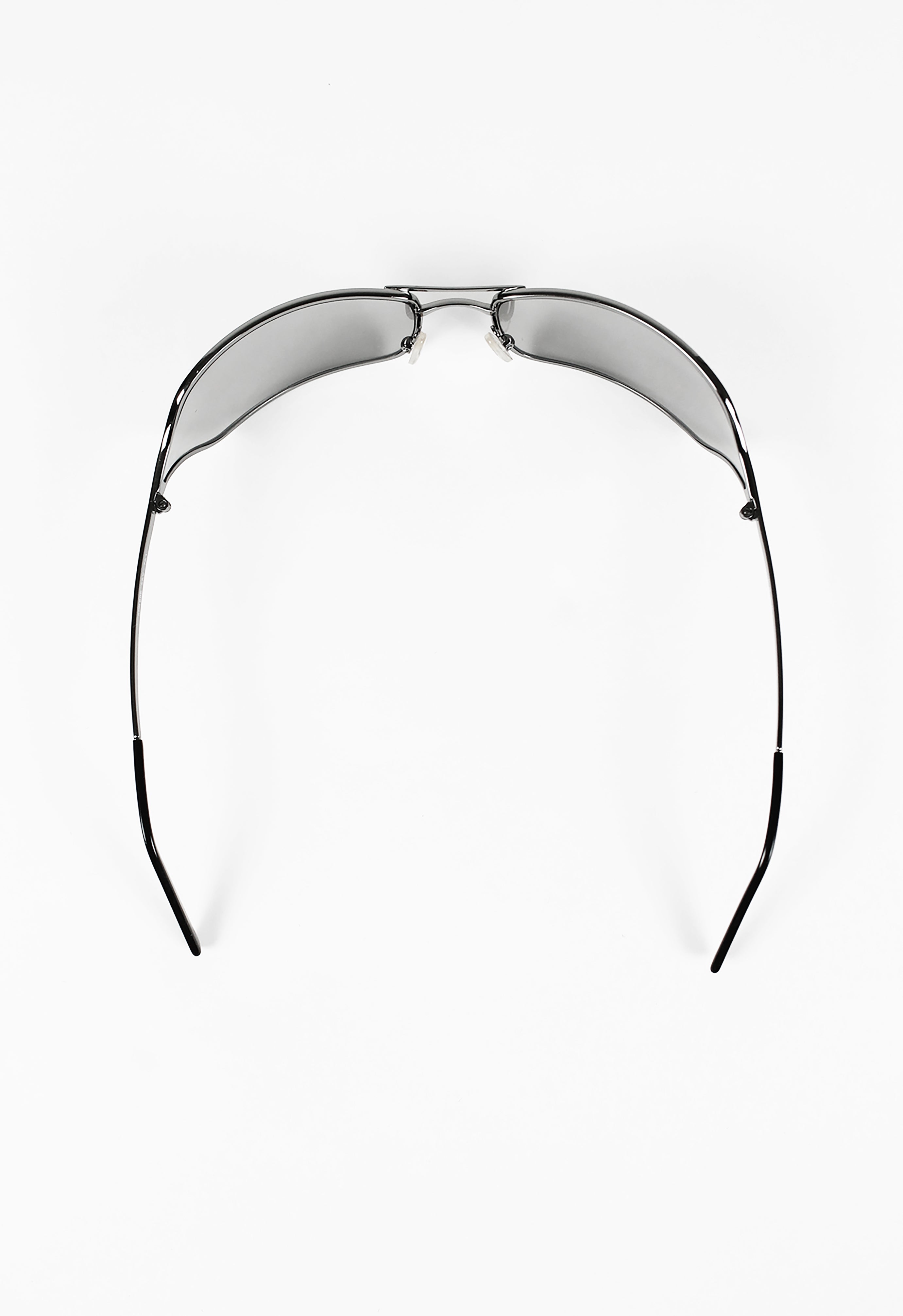 PRADA SS 2004 SILVER WRAPAROUND SUNGLASSES
