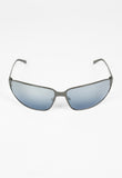 PRADA SS 2004 TITANIUM GUNMETAL WRAPAROUND SUNGLASSES