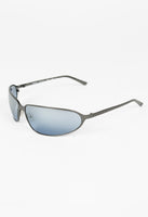 PRADA SS 2004 TITANIUM GUNMETAL WRAPAROUND SUNGLASSES