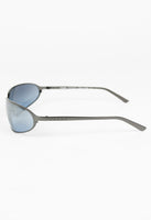 PRADA SS 2004 TITANIUM GUNMETAL WRAPAROUND SUNGLASSES