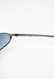 PRADA SS 2004 TITANIUM GUNMETAL WRAPAROUND SUNGLASSES