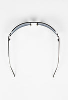 PRADA SS 2004 TITANIUM GUNMETAL WRAPAROUND SUNGLASSES