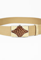 PRADA SS 2005 CROCODILE AND CANVAS BELT
