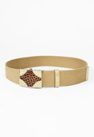 PRADA SS 2005 CROCODILE AND CANVAS BELT