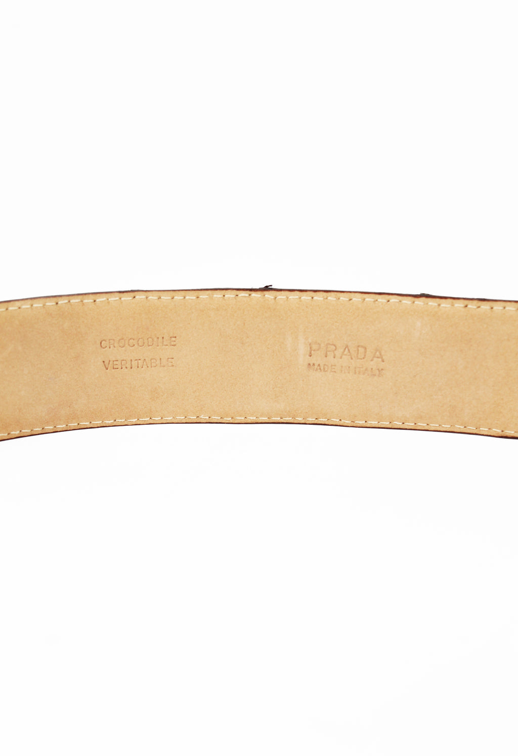 PRADA SS 2005 WESTERN PATCHWORK CROCODILE BELT