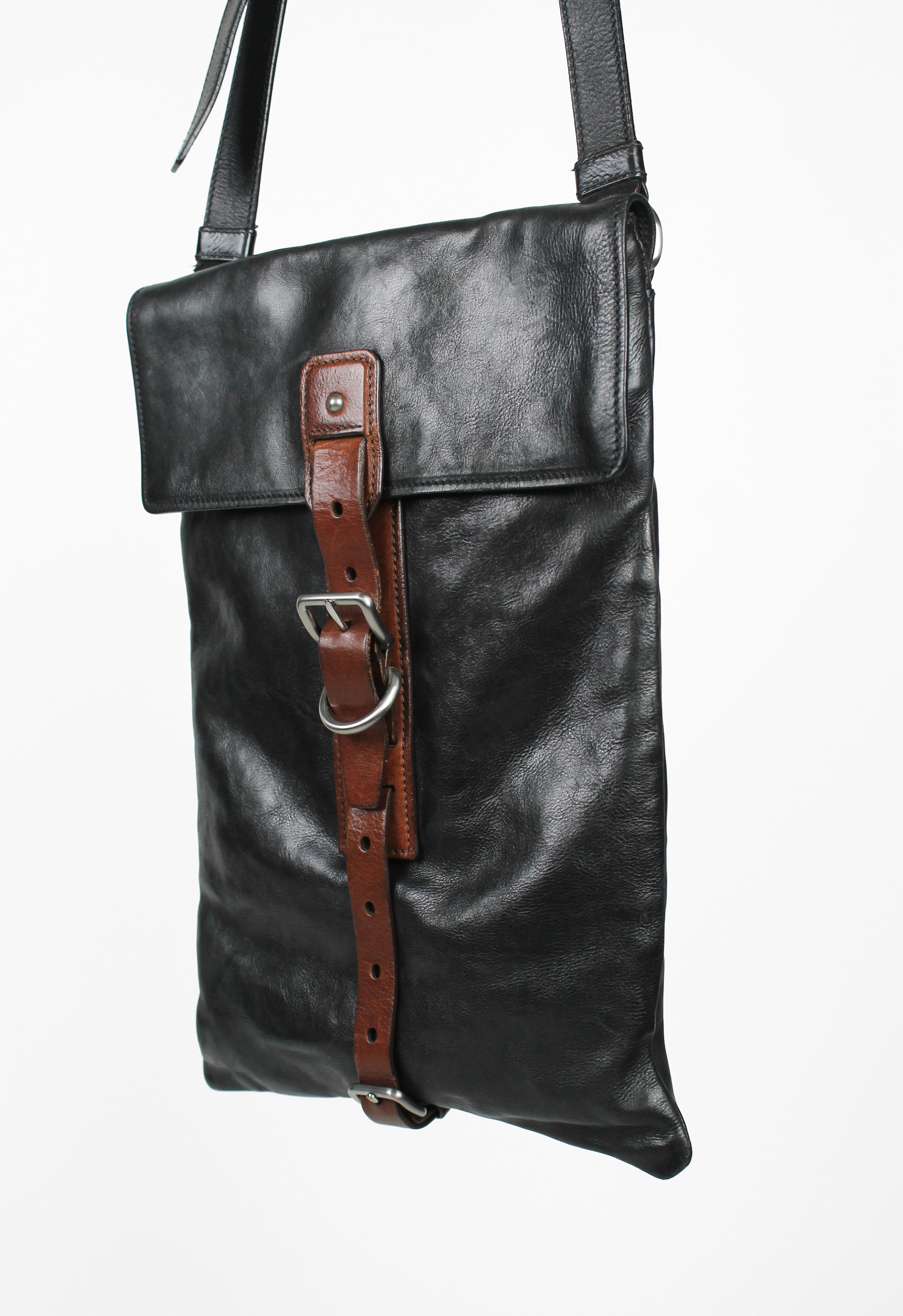 PRADA SS 2008 LEATHER BELTED CROSSBODY BAG