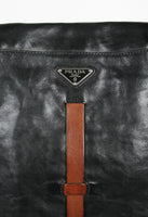 PRADA SS 2008 LEATHER BELTED CROSSBODY BAG