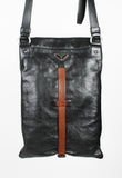 PRADA SS 2008 LEATHER BELTED CROSSBODY BAG
