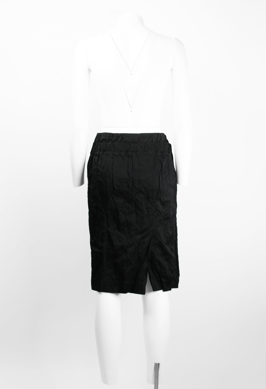 PRADA SS 2009 BLACK LAYERED CRINKLED SKIRT
