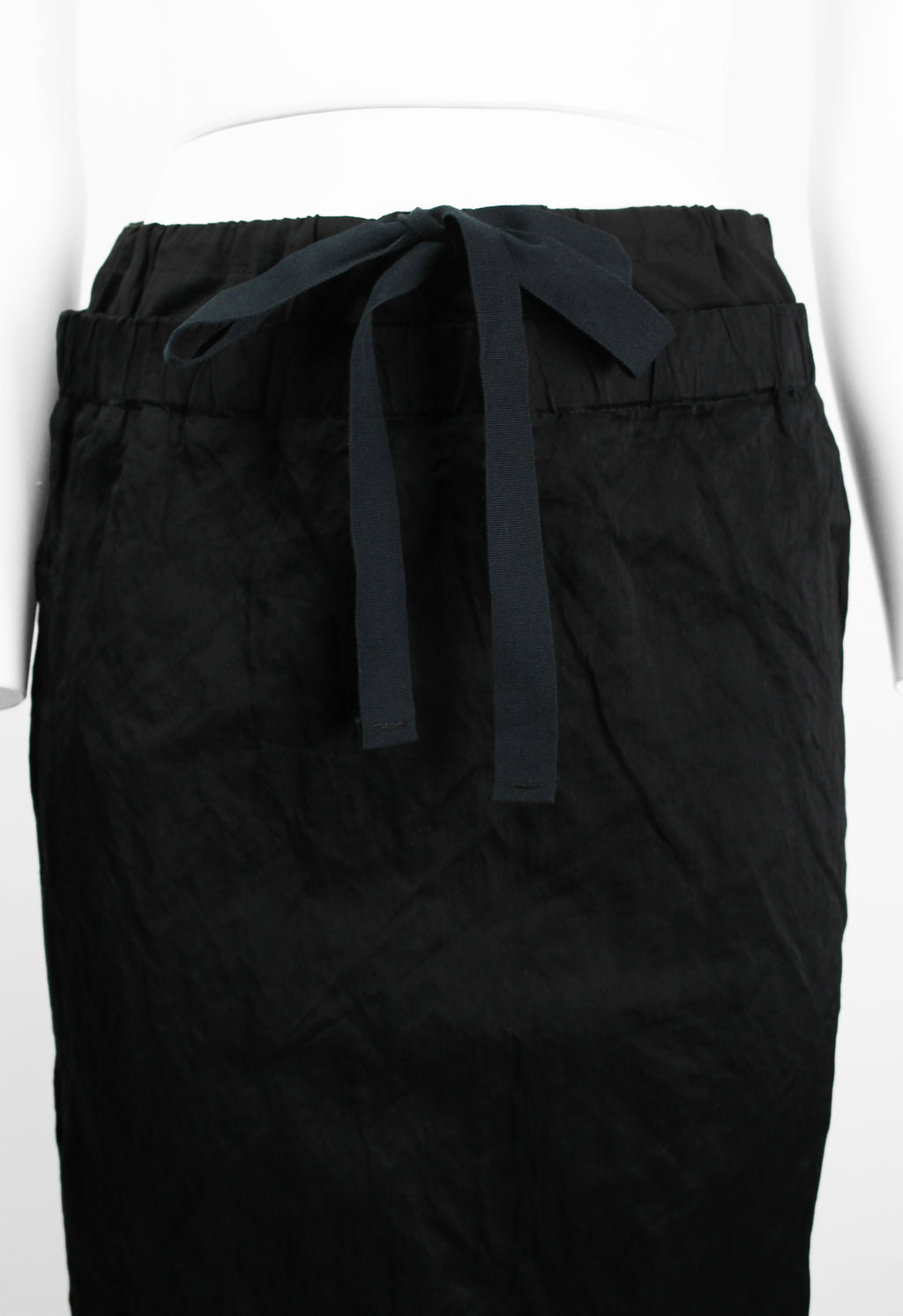 PRADA SS 2009 BLACK LAYERED CRINKLED SKIRT