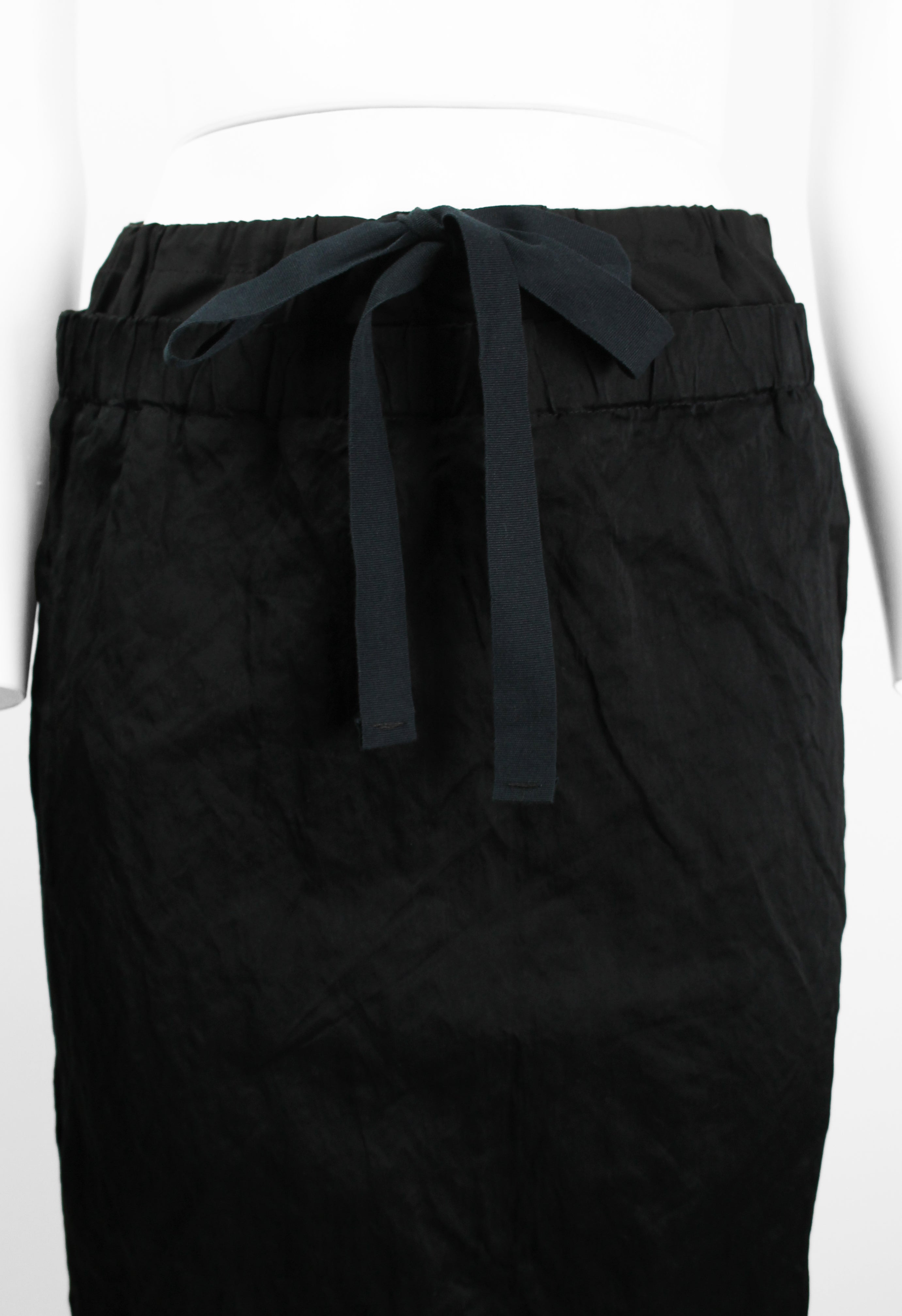 PRADA SS 2009 BLACK LAYERED CRINKLED SKIRT