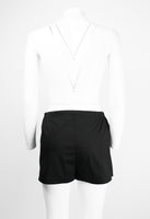PRADA SS 2009 RIBBON BUTTON UP MINI SHORTS