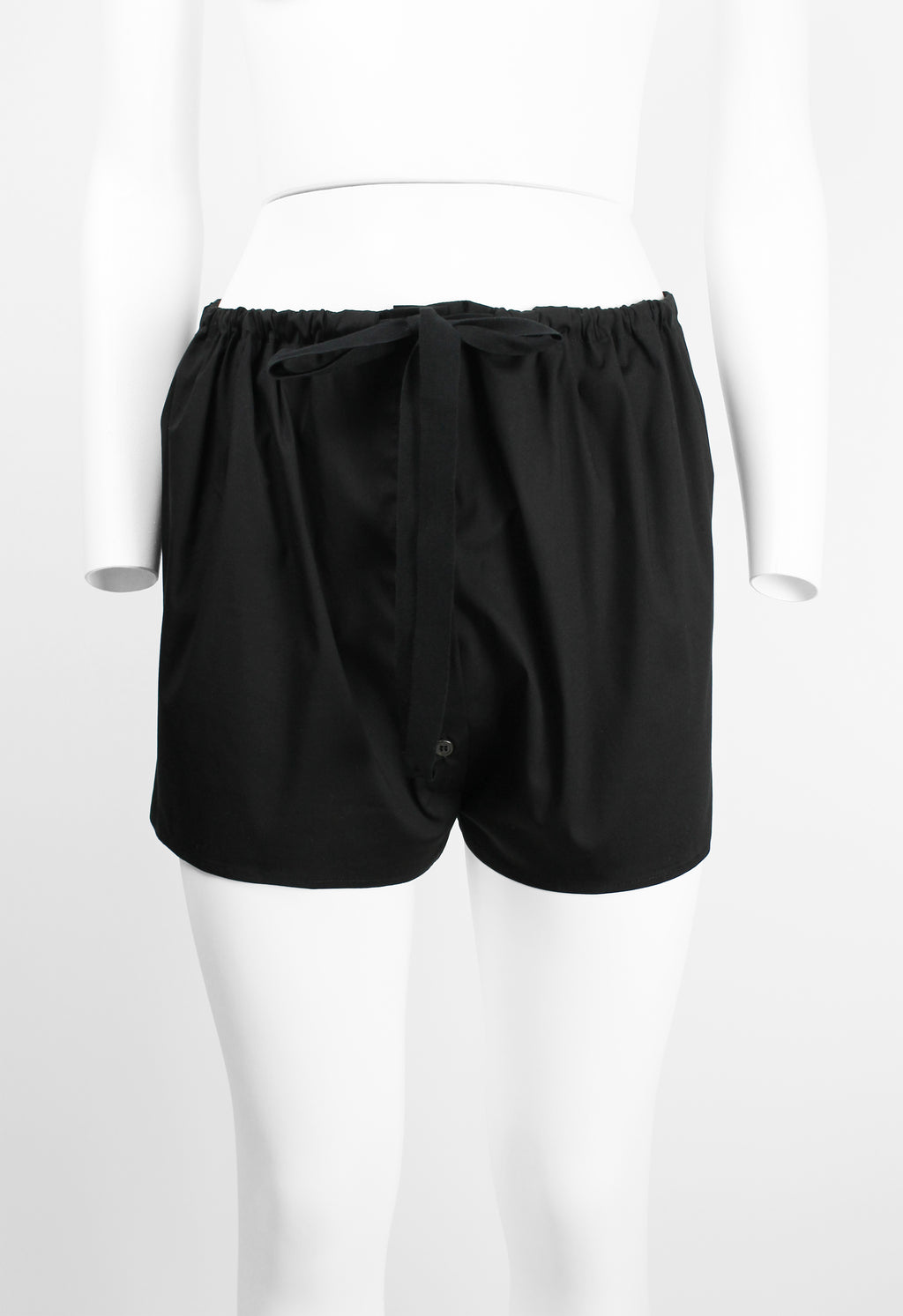PRADA SS 2009 RIBBON BUTTON UP MINI SHORTS