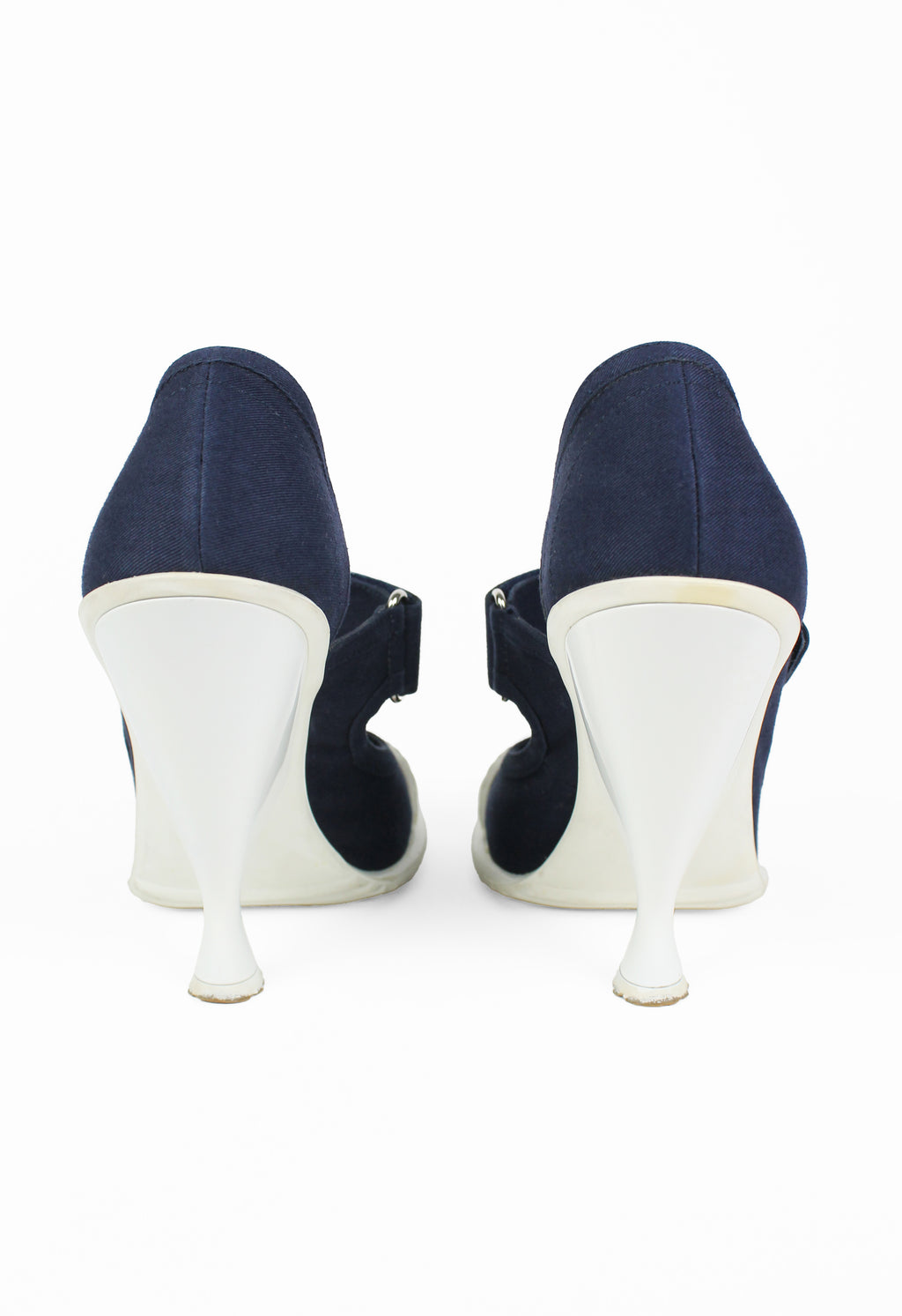 PRADA SS 2014 ANGULAR RUBBER TOE HEELS