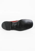 PRADA SQUARE TOE CHERRY RED LOAFERS