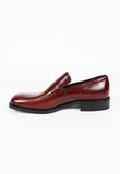 PRADA SQUARE TOE CHERRY RED LOAFERS