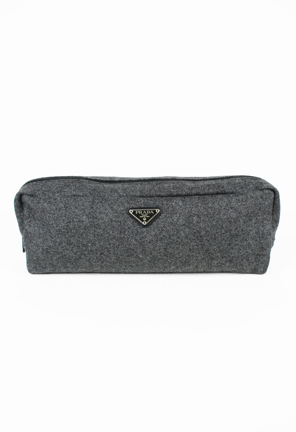 PRADA WOOL TOGGLE SLIPPERS & TRAVEL CASE