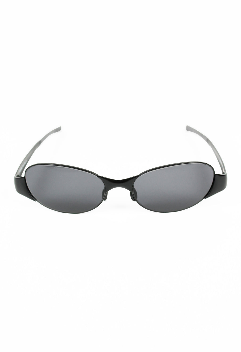 PRADA SS 2000 MATTE BLACK METAL SUNGLASSES