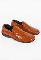 PRADA FW 1999 ORANGE PATENT LOAFERS