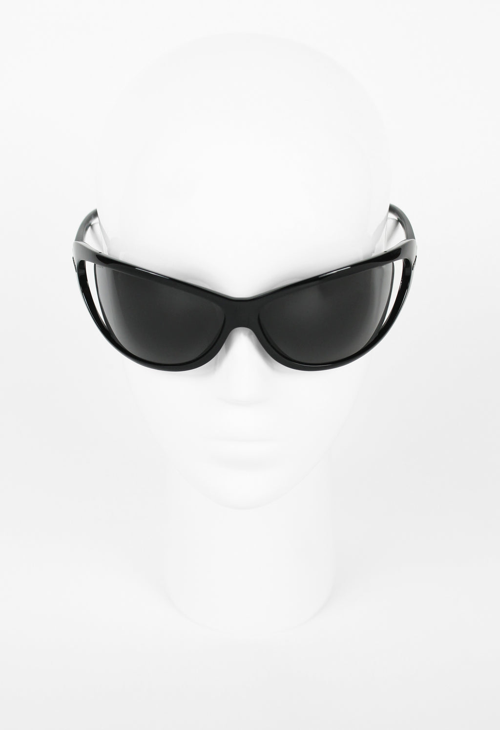 PRADA FW 2004 BLACK OVERSIZED EXTREME WRAPAROUND SUNGLASSES