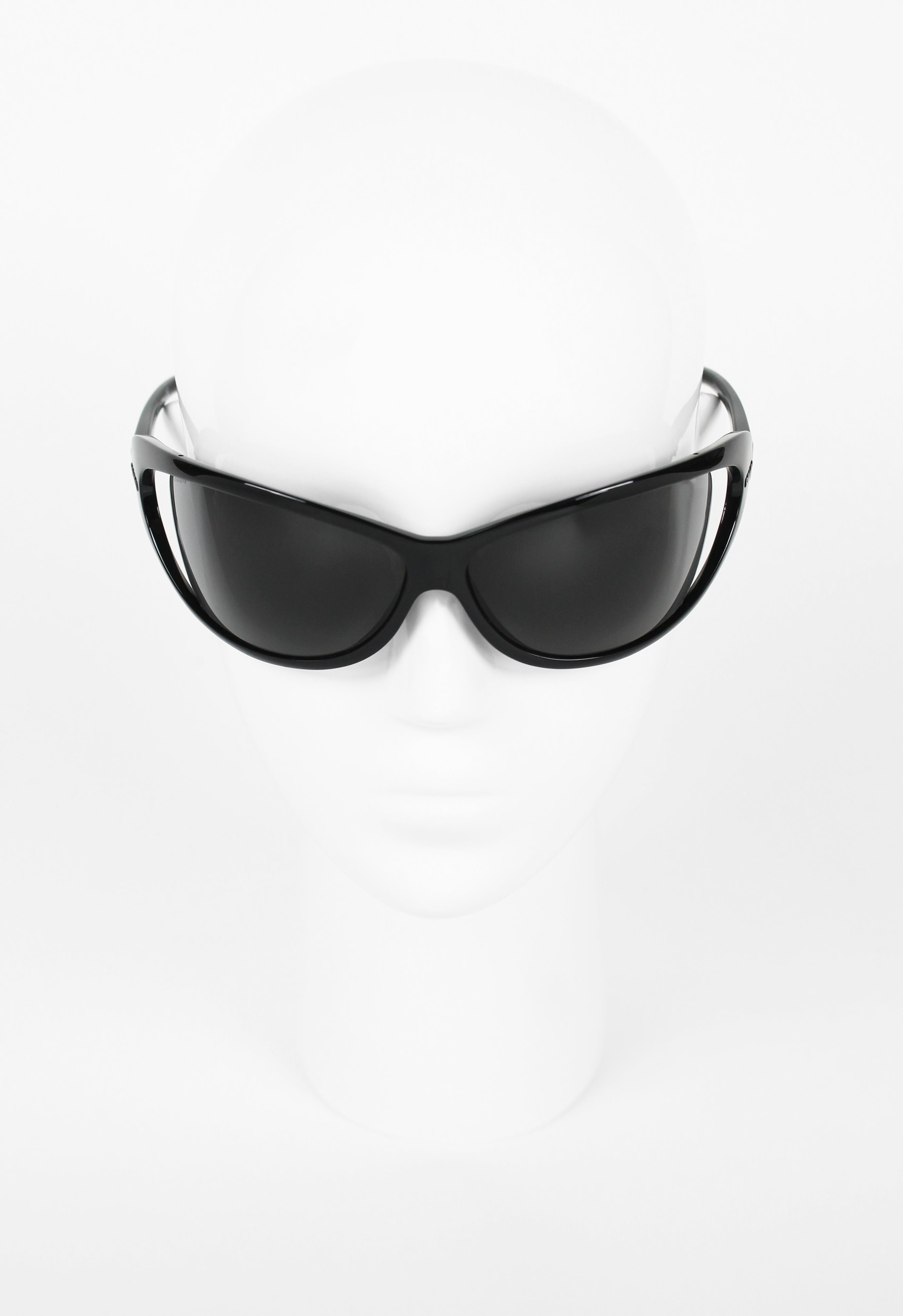 PRADA FW 2004 BLACK OVERSIZED EXTREME WRAPAROUND SUNGLASSES