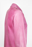 PRADA PINK LEATHER SHIRT