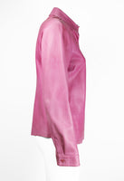 PRADA PINK LEATHER SHIRT