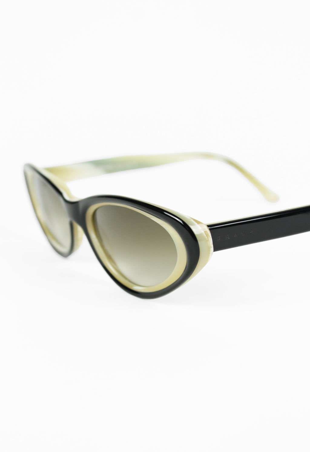 PRADA SS 2001 HORN-EFFECT CAT EYE SUNGLASSES