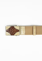 PRADA SS 2005 CROCODILE AND CANVAS BELT