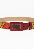 PRADA SS 2005 WESTERN PATCHWORK CROCODILE BELT