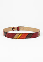 PRADA SS 2005 WESTERN PATCHWORK CROCODILE BELT