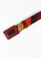 PRADA SS 2005 WESTERN PATCHWORK CROCODILE BELT