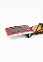 PRADA SS 2005 WESTERN PATCHWORK CROCODILE BELT