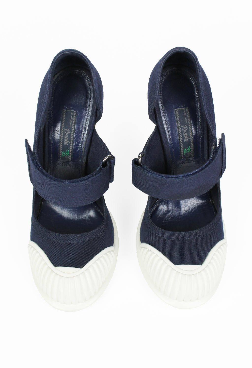 PRADA SS 2014 ANGULAR RUBBER TOE HEELS